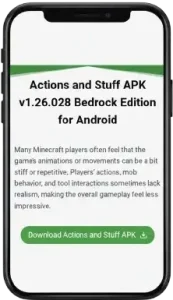 Actions and Stuff APK v1.10 Bedrock Edition for Android 10 Download APK File